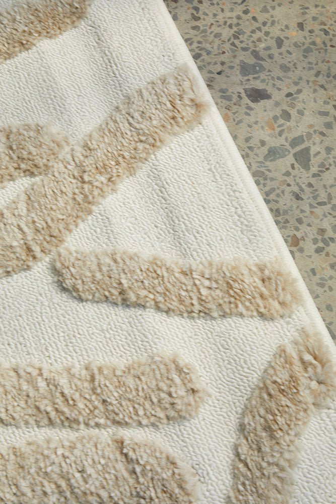 Marigold Jayla Abstract Art Beige Rug - Floorsome - Marigold 150X80 - MAR - JAYLA - 150X80 - Marigold 150X80