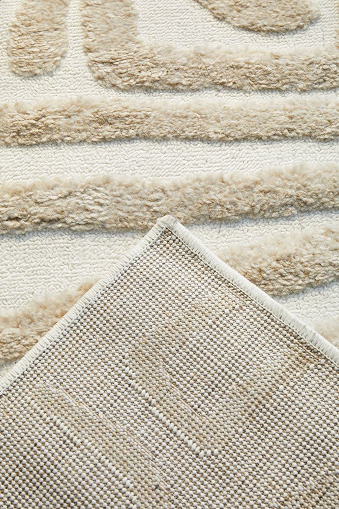 Marigold Jayla Abstract Art Beige Rug - Floorsome - Marigold 150X80 - MAR - JAYLA - 150X80 - Marigold 150X80