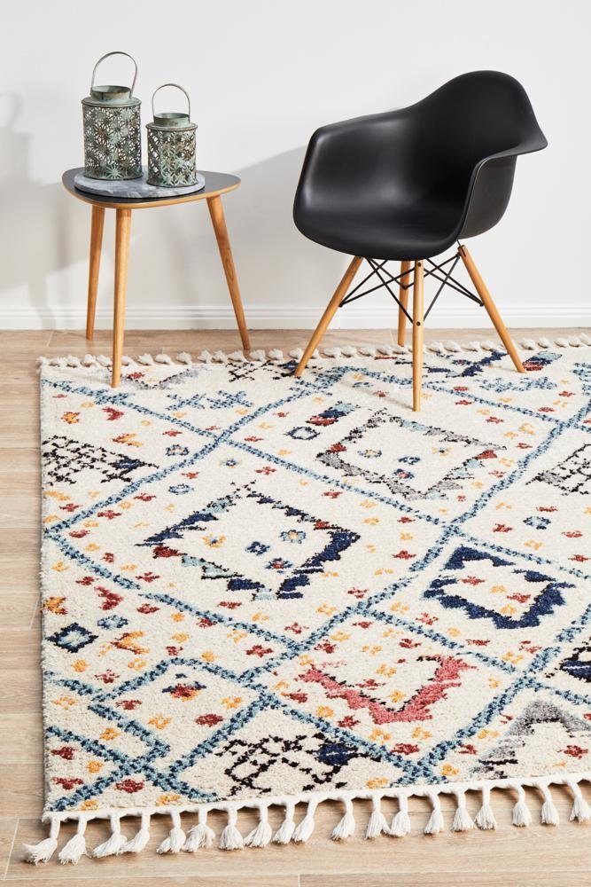 Marrakesh 111 White Rug - Floorsome - Modern