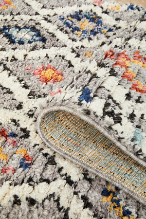 Marrakesh 555 Grey Runner Rug - Floorsome - Modern