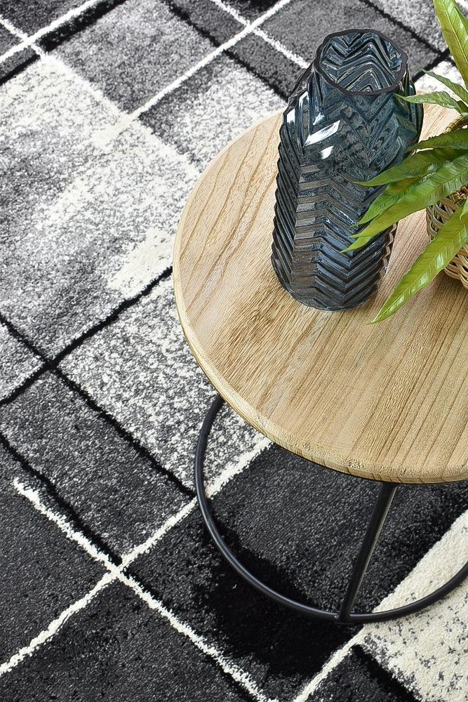 Marvel 297 Dark Grey Black Rug - Floorsome - MODERN - MILL - D297A - D.GREY - BLACK - 60X90 - MODERN