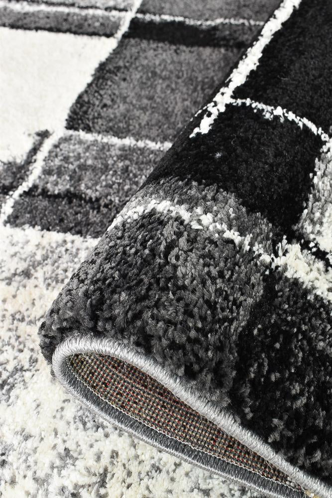 Marvel 297 Dark Grey Black Runner - Floorsome - runner - MILL - D297A - D.GREY - BLACK - 80X300 - runner