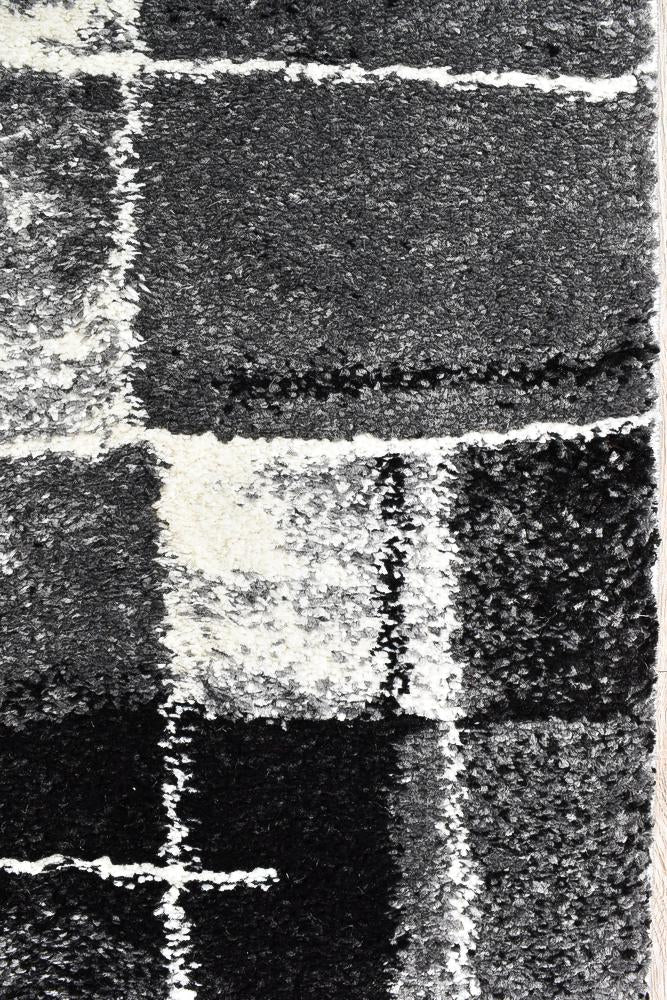 Marvel 297 Dark Grey Black Runner - Floorsome - runner - MILL - D297A - D.GREY - BLACK - 80X300 - runner