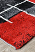Marvel 297 Dark Grey Red Rug - Floorsome - Modern - MILL - D297A - D.GREY - RED - 60X90 - Modern