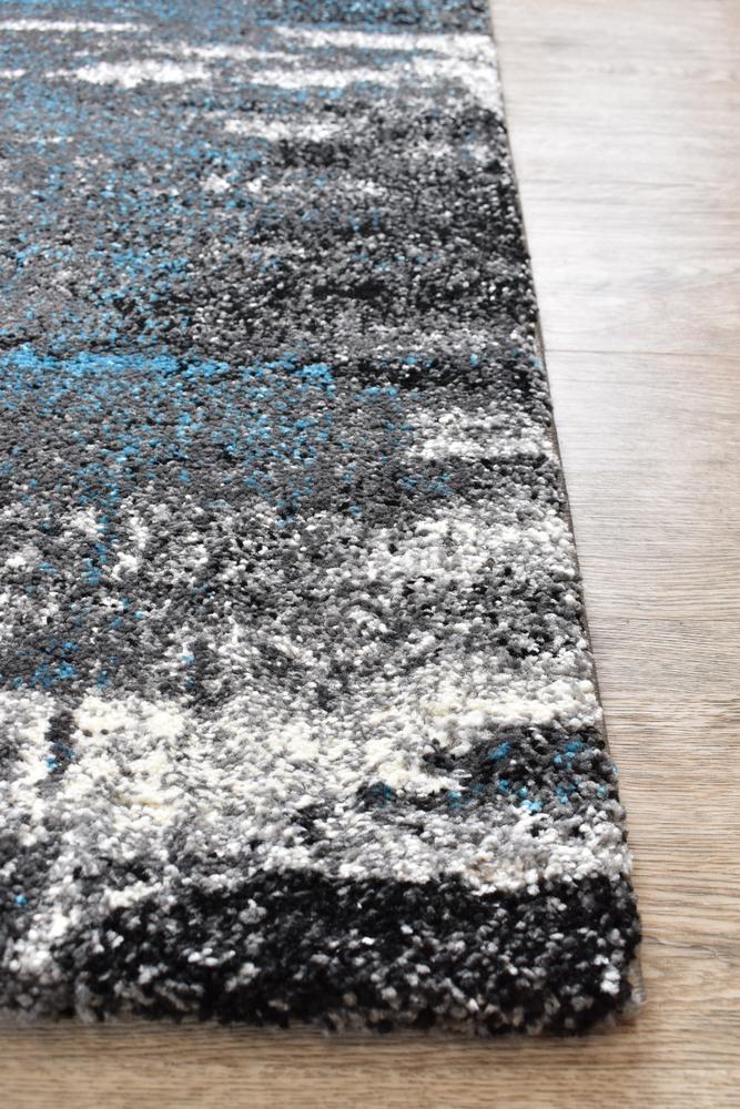 Marvel 347 Light Grey Turquoise Rug - Floorsome - MODERN - MILL - B347B - L.GREY - TURQ - 60X90 - MODERN