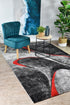 Marvel 37 Dark Grey Red Rug - Floorsome - MODERN - MILL - D037A - D.GREY - RED - 60X90 - MODERN