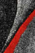 Marvel 37 Dark Grey Red Rug - Floorsome - MODERN - MILL - D037A - D.GREY - RED - 60X90 - MODERN