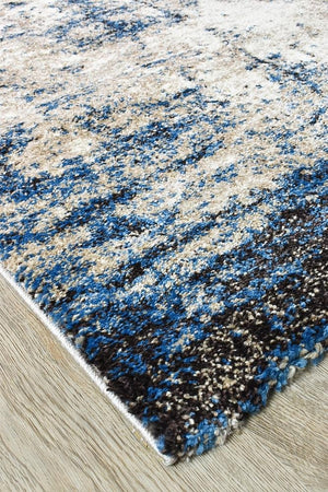 Marvel 651 Beige Blue Runner - Floorsome - RUNNER