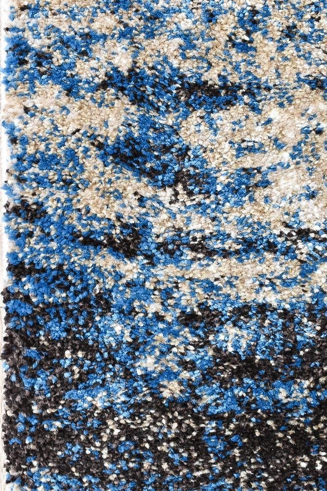 Marvel 651 Beige Blue Runner - Floorsome - RUNNER - MILL - B651A - WHITE - BLUE - 80X300 - RUNNER