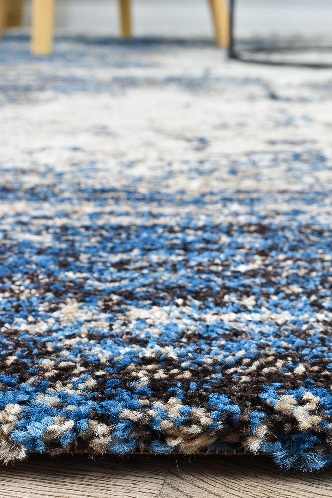 Marvel 651 White Blue Rug - Floorsome - MODERN - MILL - B651A - WHITE - BLUE - 60X90 - MODERN