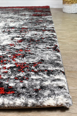 Marvel 651 White Red Rug - Floorsome - MODERN