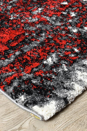 Marvel 651 White Red Rug - Floorsome - MODERN