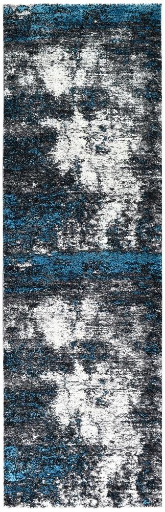 Marvel 651 White Turquoise Runner - Floorsome - RUNNER - MILL - B651A - WHITE - TURQ - 80X300 - RUNNER