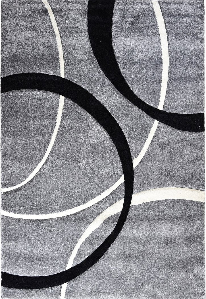 Marvel 798 Light Grey Black Rug - Floorsome - MODERN - MILL - A798A - L.GREY - BLACK - 60X90 - MODERN