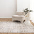 Maya Abstract Distressed Cream and Beige Rug - M105 - Floorsome - Area Rug - MAYA160M105 - Area Rug