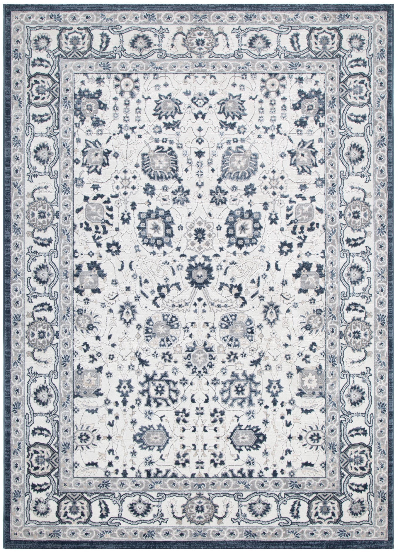 Maya Floral Traditional Blue Rug - M102 - Floorsome - Area Rug - MAYA160M102 - Area Rug