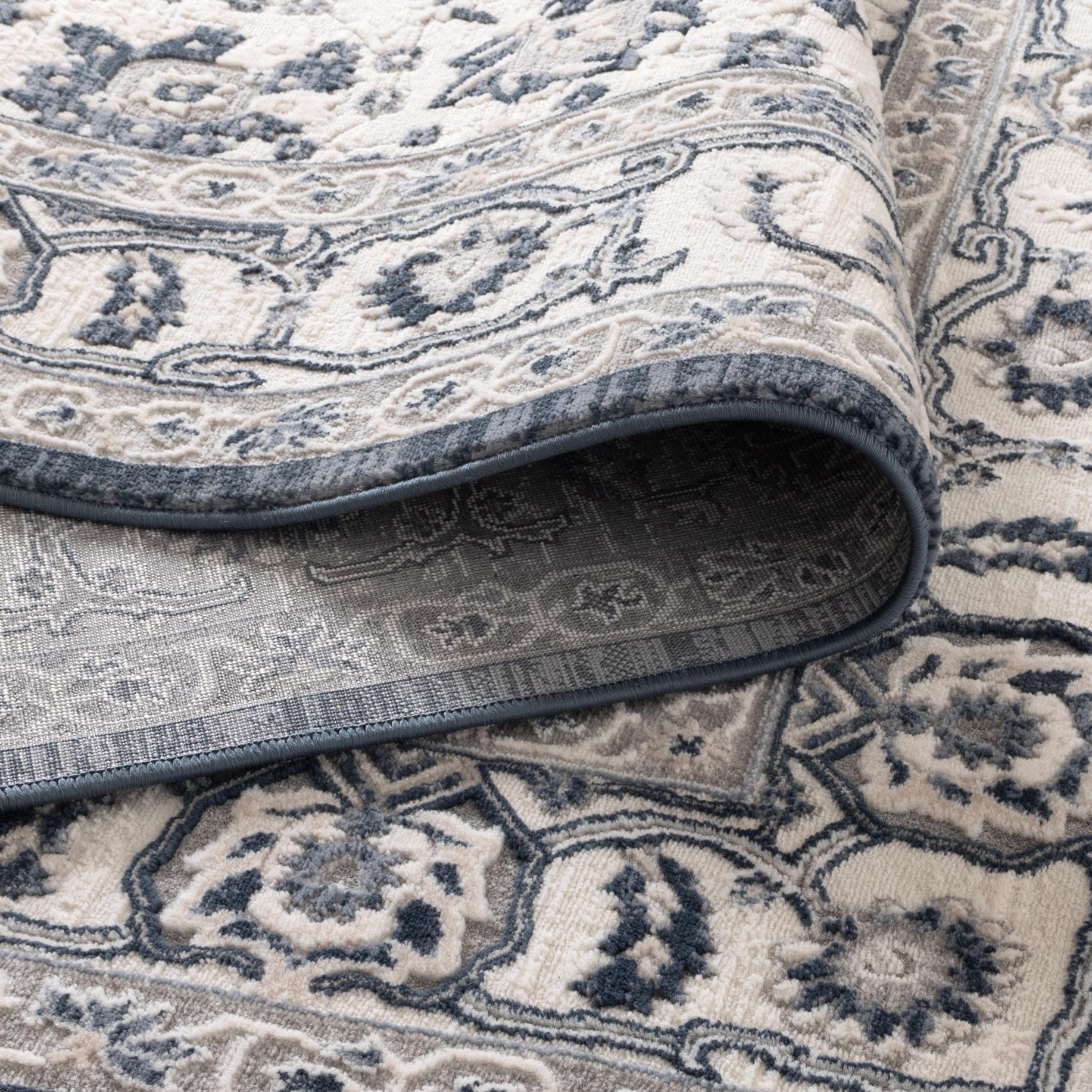 Maya Floral Traditional Blue Rug - M102 - Floorsome - Area Rug - MAYA160M102 - Area Rug