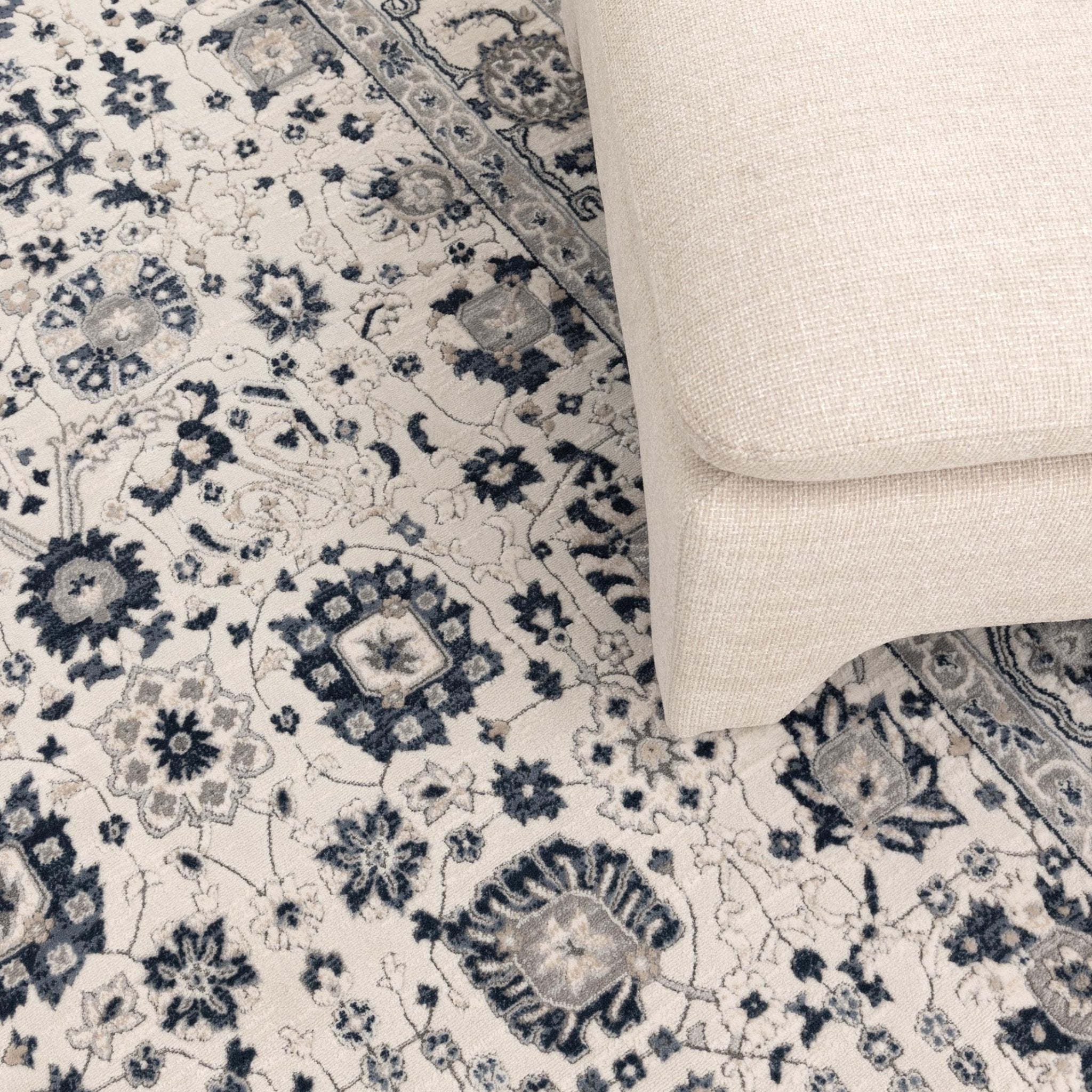 Maya Floral Traditional Blue Rug - M102 - Floorsome - Area Rug - MAYA160M102 - Area Rug