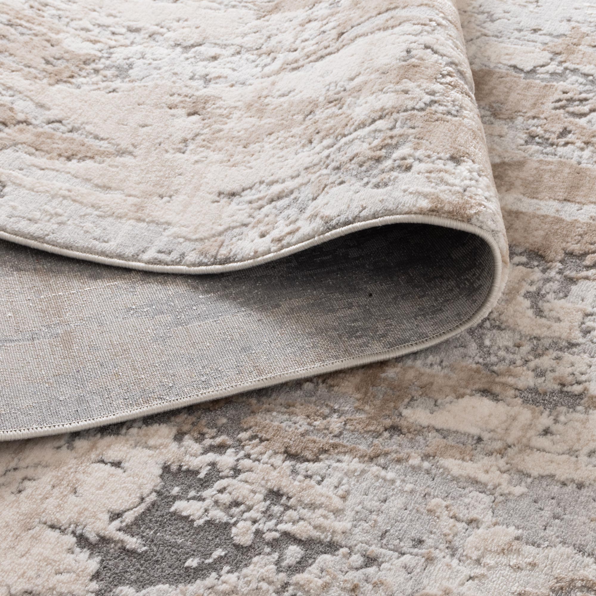 Maya Watercolour Astract Grey and Beige Rug - M106 - Floorsome - Area Rug - MAYA160M106 - Area Rug