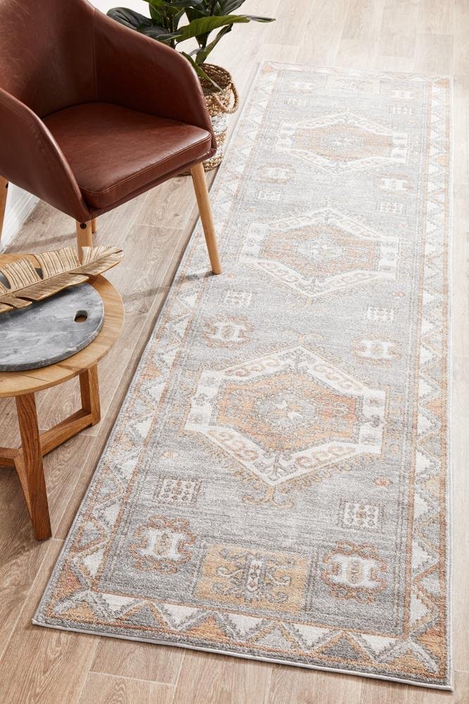 Mayfair Caitlen Grey Runner Rug - Floorsome - MAYFAIR COLLECTION - MAY - CAT - GRY - 300X80 - MAYFAIR COLLECTION