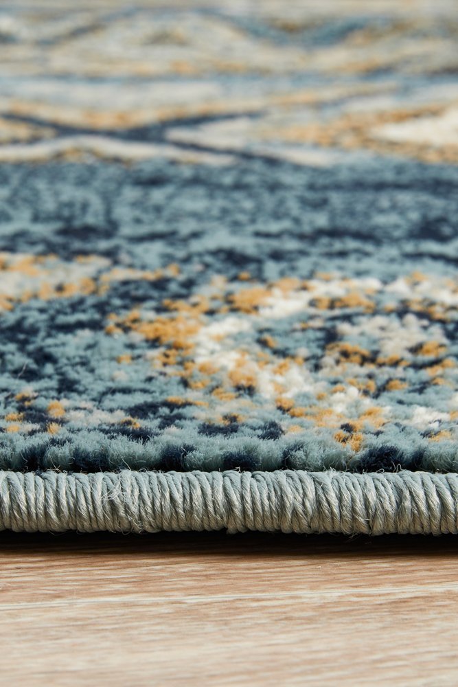 Mayfair Contrast Blue Rug - Floorsome - Traditional - OXF - 430 - BLU - 230X160 - Traditional