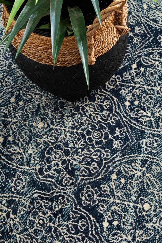 Mayfair Edge Denim Rug - Floorsome - Traditional - OXF - 435 - DEN - 230X160 - Traditional