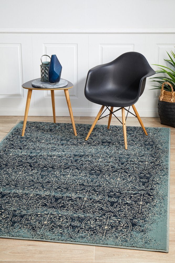 Mayfair Edge Denim Rug - Floorsome - Traditional - OXF - 435 - DEN - 230X160 - Traditional
