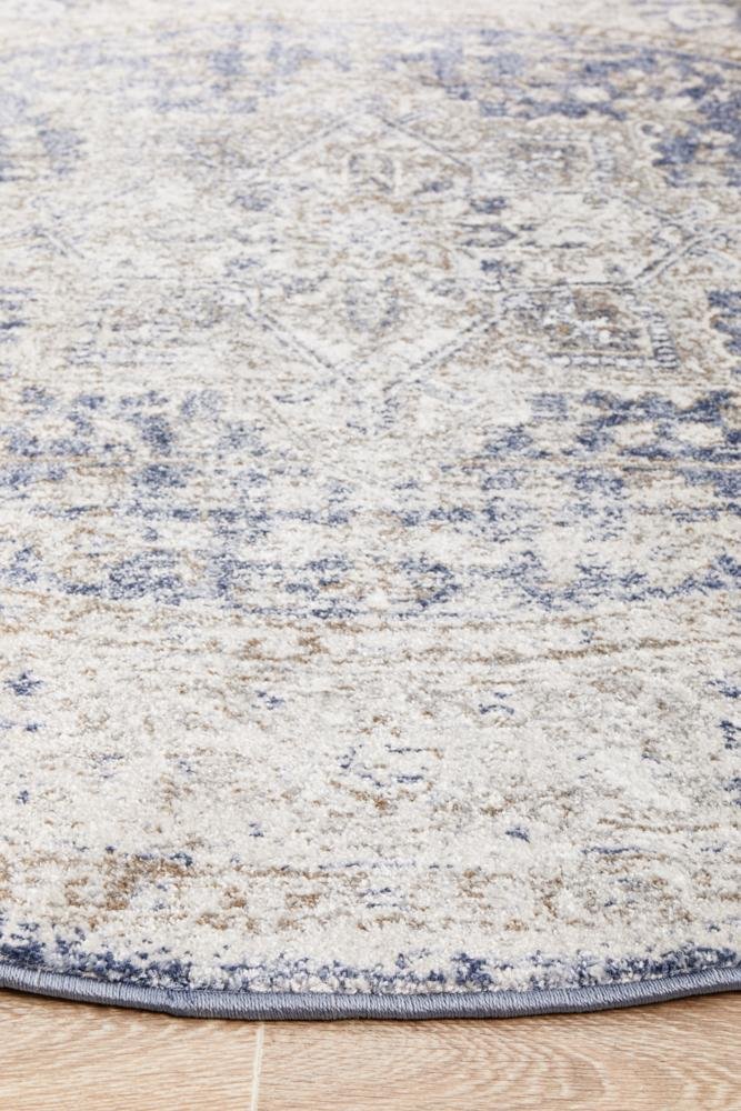 Mayfair Hugo Ocean Round Rug - Floorsome - MAYFAIR COLLECTION - MAY - HUG - OCE - 150X150 - MAYFAIR COLLECTION