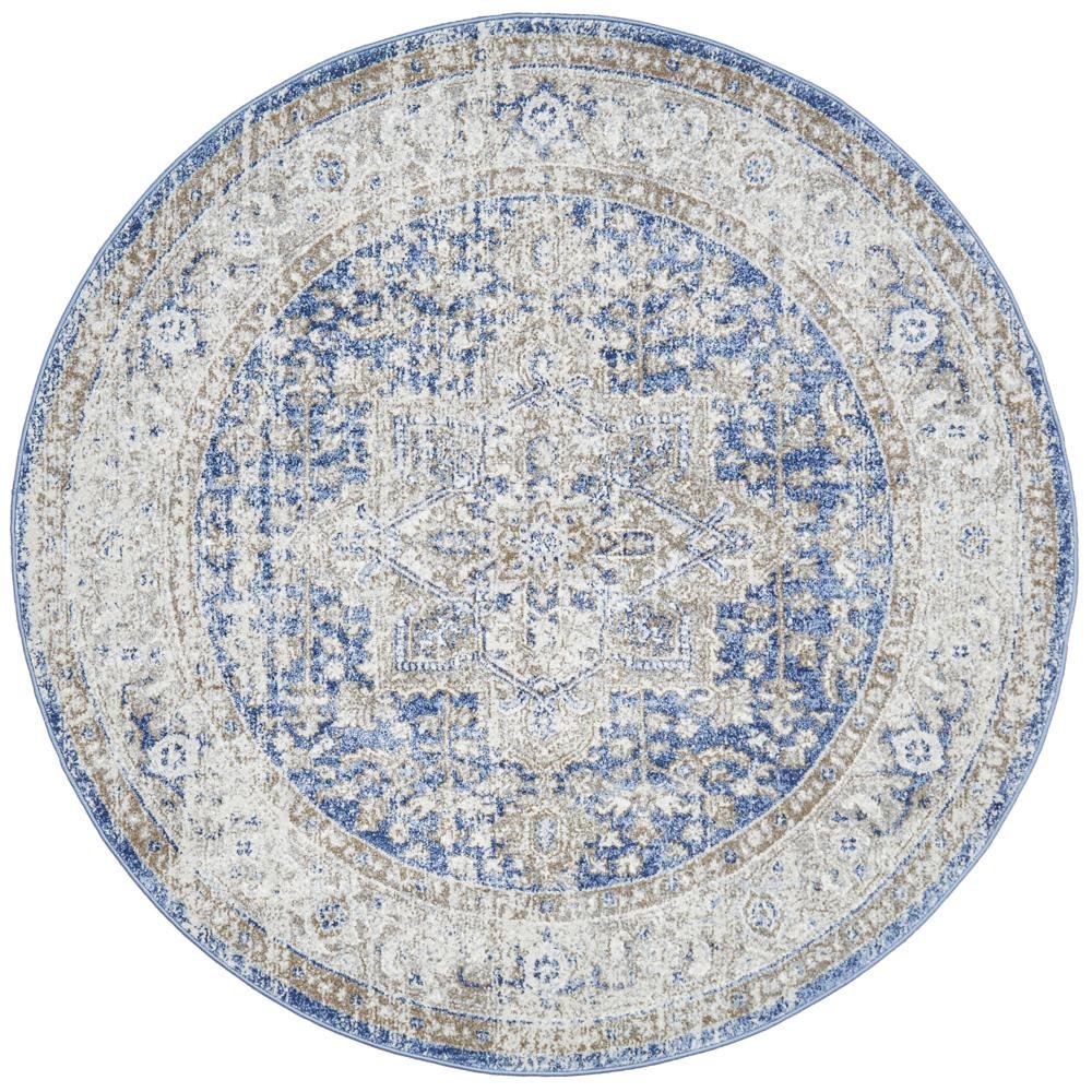 Mayfair Hugo Ocean Round Rug - Floorsome - MAYFAIR COLLECTION - MAY - HUG - OCE - 150X150 - MAYFAIR COLLECTION