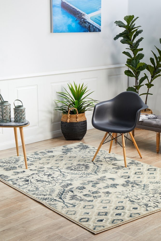 Mayfair Illusion Blue Rug - Floorsome - Traditional - OXF - 432 - BLU - 230X160 - Traditional