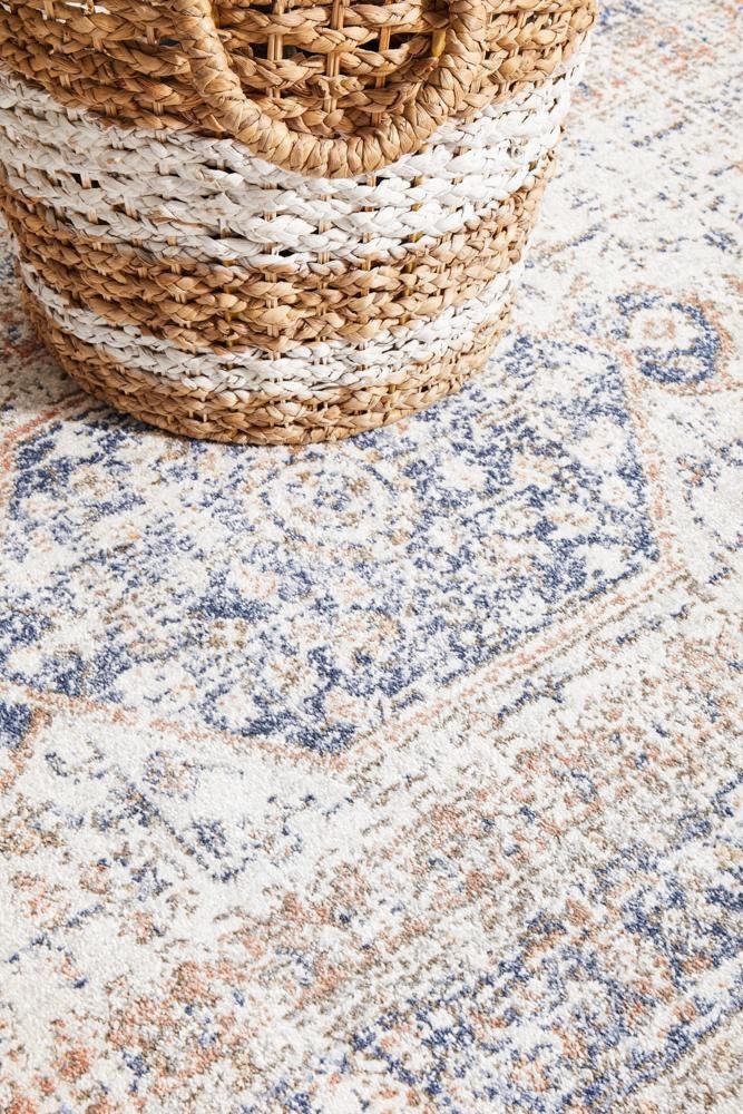 Mayfair Lorissa Blue Runner Rug - Floorsome - MAYFAIR COLLECTION - MAY - LOR - BLU - 300X80 - MAYFAIR COLLECTION