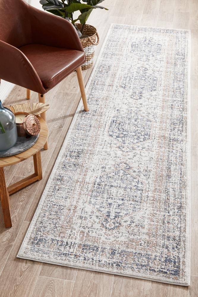 Mayfair Lorissa Blue Runner Rug - Floorsome - MAYFAIR COLLECTION - MAY - LOR - BLU - 300X80 - MAYFAIR COLLECTION