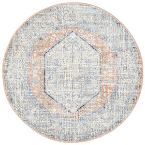 Mayfair Lorissa Peach Round Rug - Floorsome - MAYFAIR COLLECTION