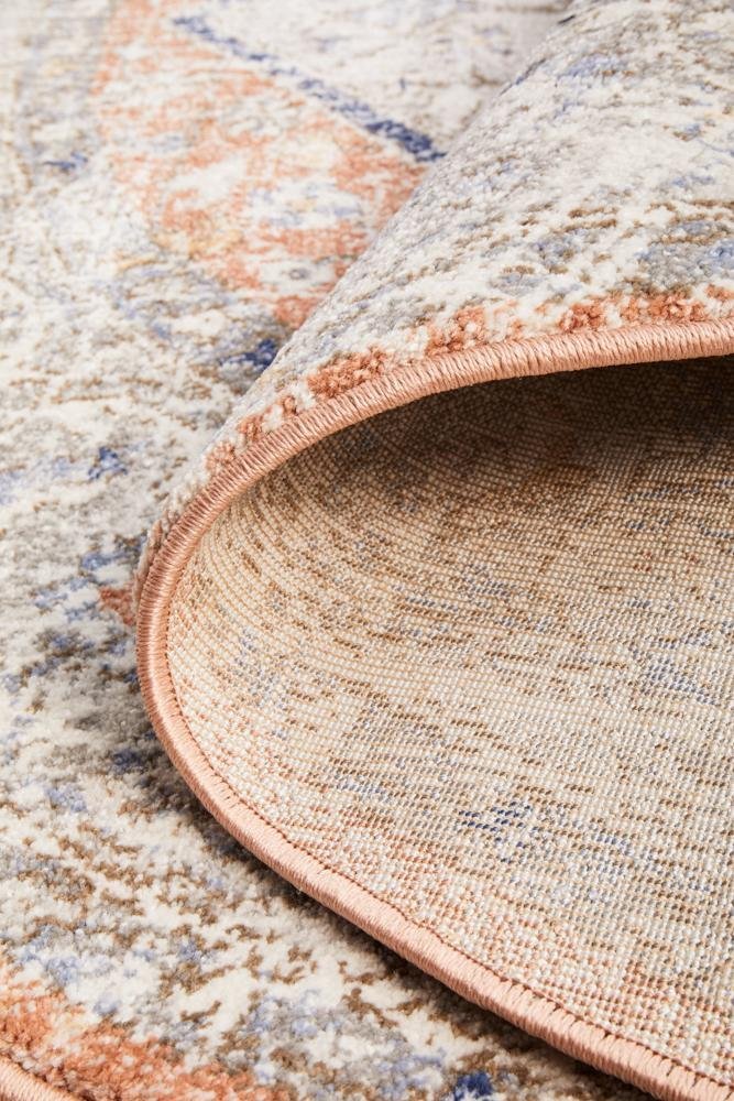 Mayfair Lorissa Peach Round Rug - Floorsome - MAYFAIR COLLECTION - MAY - LOR - PEA - 150X150 - MAYFAIR COLLECTION
