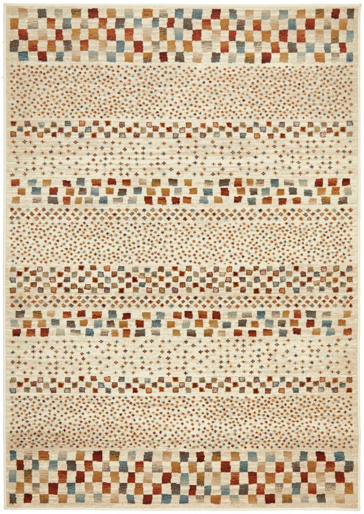 Mayfair Squares Bone Rug - Floorsome - Traditional - OXF - 431 - BON - 230X160 - Traditional