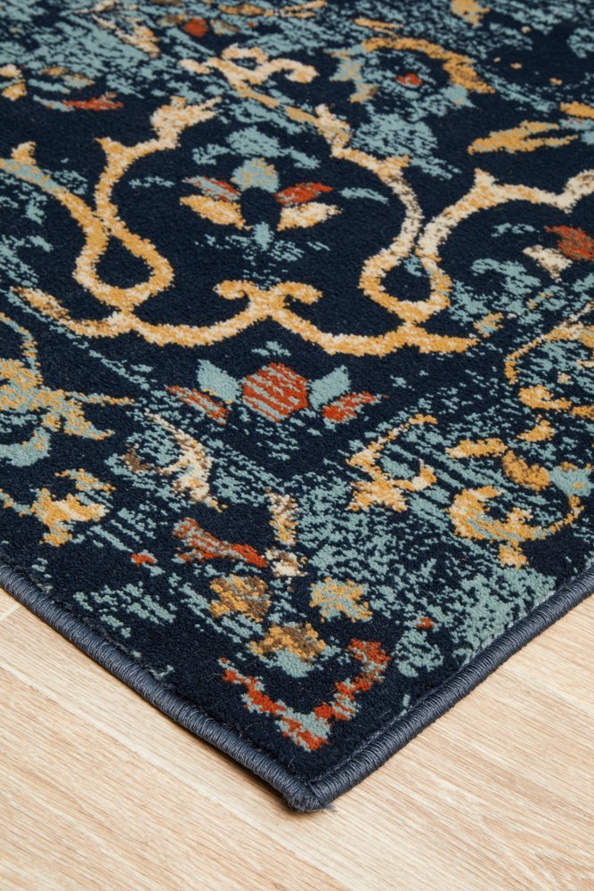 Mayfair Stem Navy Rug - Floorsome - Traditional - OXF - 436 - NAV - 230X160 - Traditional
