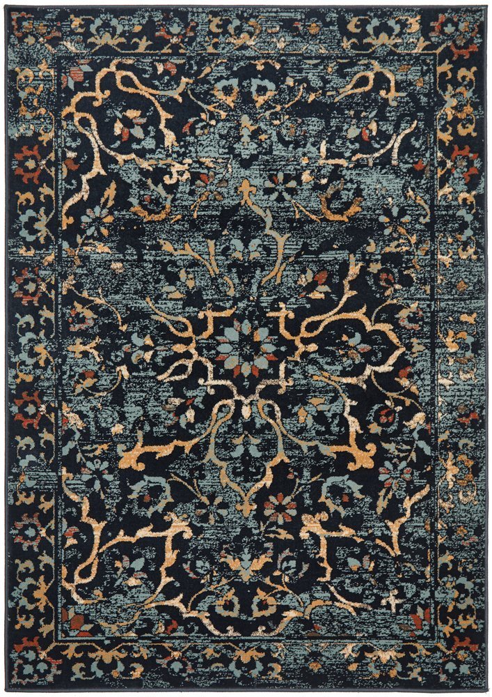 Mayfair Stem Navy Rug - Floorsome - Traditional - OXF - 436 - NAV - 230X160 - Traditional