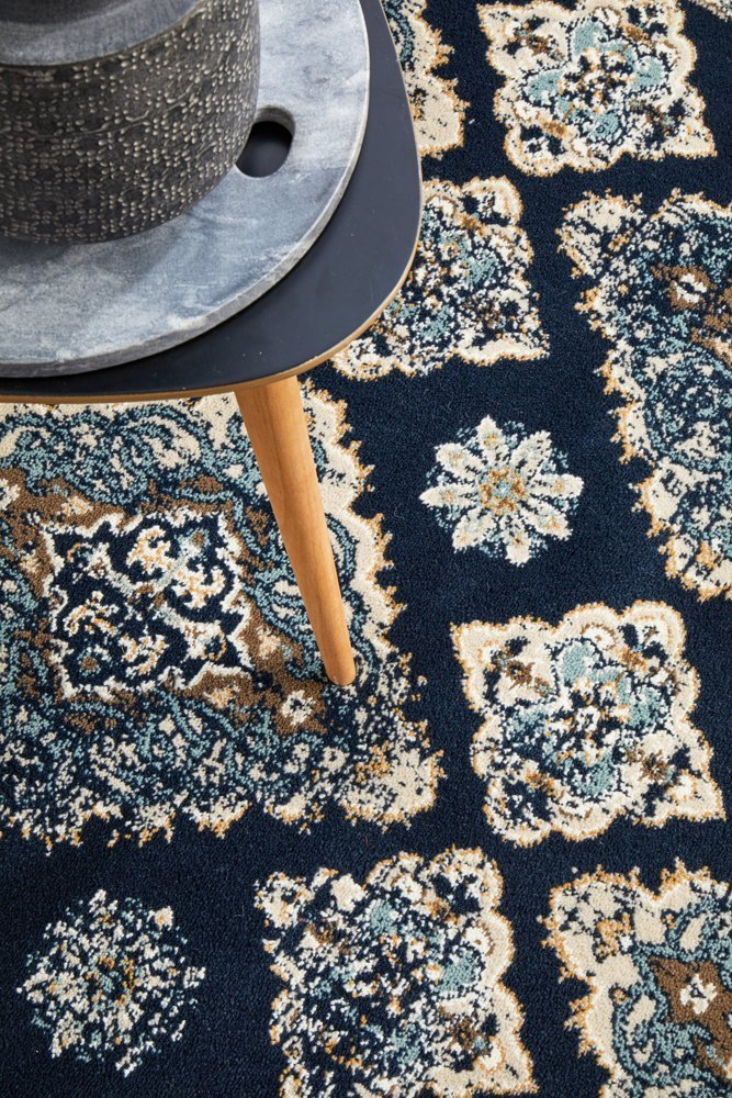 Mayfair Timeline Navy Rug - Floorsome - Traditional - OXF - 434 - NAV - 230X160 - Traditional