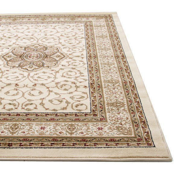 Medallion Classic Design Runner Rug Ivory - Floorsome - Traditional - IST - 3 - II - 300X80 - Traditional