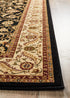 Medallion Rug Black with Ivory Border - Floorsome - Traditional - SYD - 9 - BI - 150X80 - Traditional