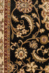 Medallion Rug Black with Ivory Border - Floorsome - Traditional - SYD - 9 - BI - 150X80 - Traditional