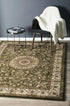 Medallion Rug Green with Ivory Border - Floorsome - Traditional - SYD - 9 - GI - 150X80 - Traditional