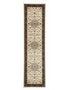 Medallion Rug Ivory with Black Border Runner - Floorsome - Traditional