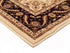Medallion Rug Ivory with Black Border Runner - Floorsome - Traditional - SYD - 9 - IB - 300X80 - Traditional