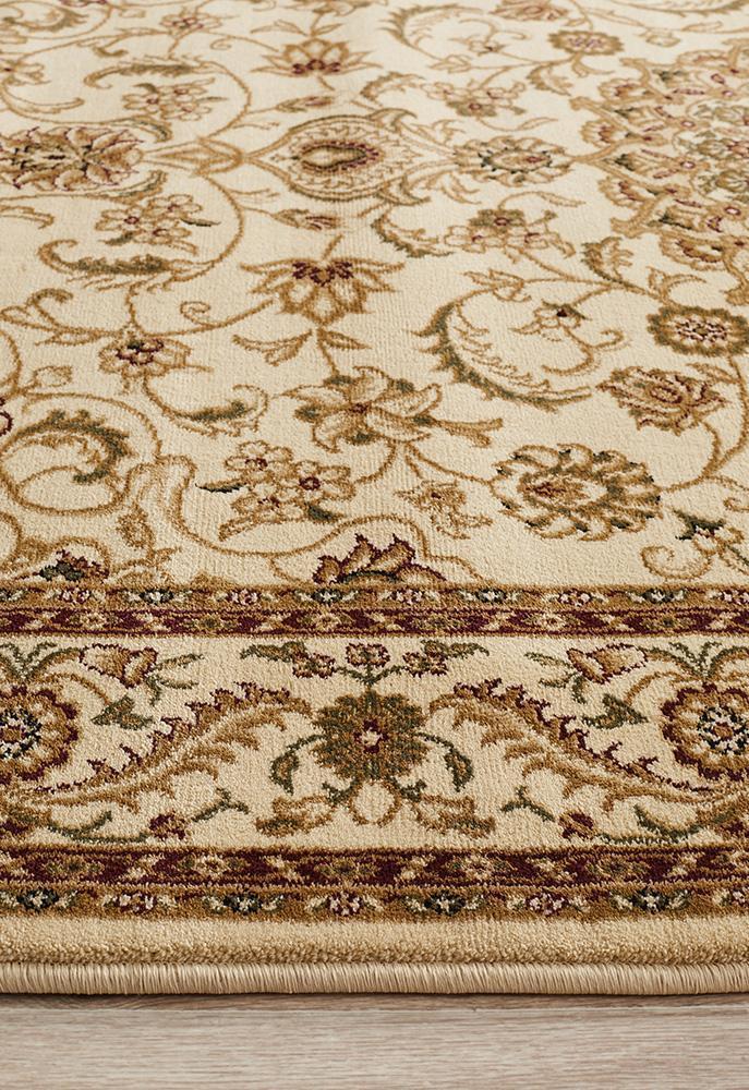 Medallion Rug Ivory with Ivory Border - Floorsome - Traditional - SYD - 9 - II - 150X80 - Traditional