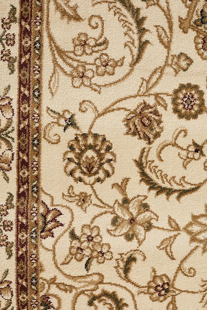 Medallion Rug Ivory with Ivory Border - Floorsome - Traditional - SYD - 9 - II - 150X80 - Traditional