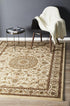 Medallion Rug Ivory with Ivory Border - Floorsome - Traditional - SYD - 9 - II - 150X80 - Traditional