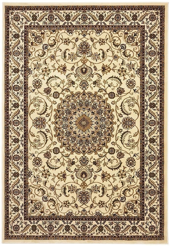 Medallion Rug Ivory with Ivory Border - Floorsome - Traditional - SYD - 9 - II - 150X80 - Traditional