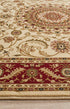 Medallion Rug Ivory with Red Border - Floorsome - Traditional - SYD - 9 - IR - 150X80 - Traditional