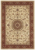 Medallion Rug Ivory with Red Border - Floorsome - Traditional - SYD - 9 - IR - 150X80 - Traditional